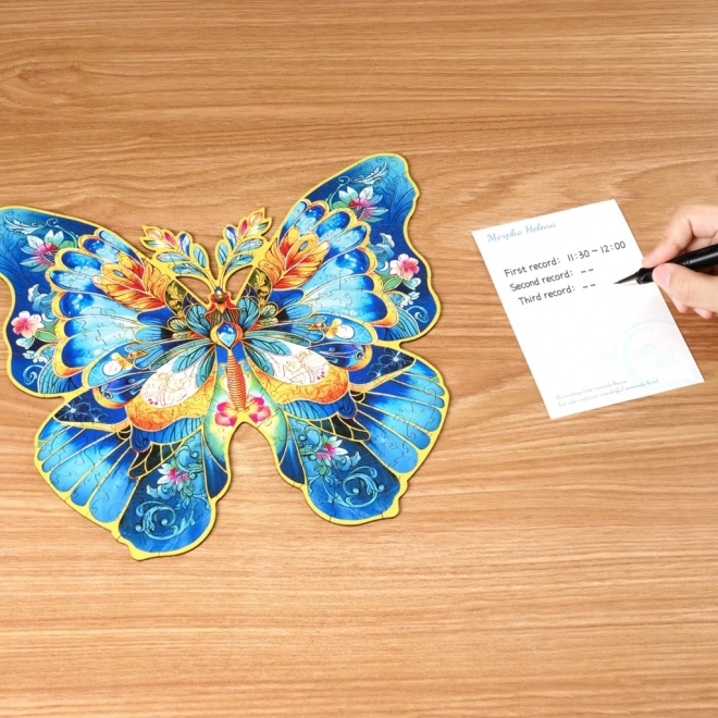 Puzzle in legno Farfalla Morpho Helena