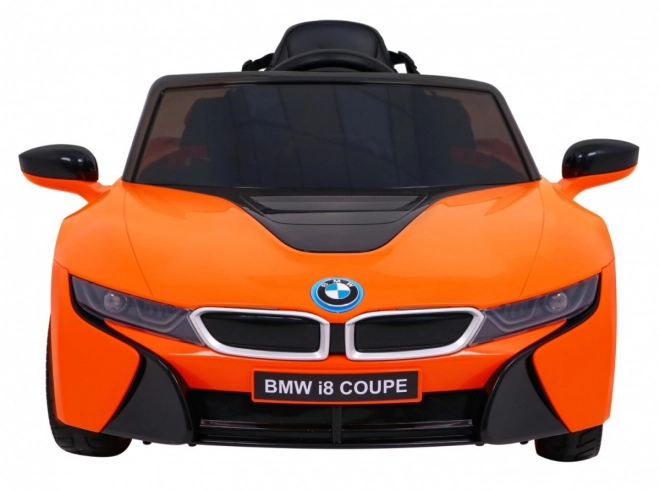 Auto a Batteria BMW I8 Lift Arancione + Telecomando + Partenza Lenta + Cinture a 3 Punti + MP3 USB + LED