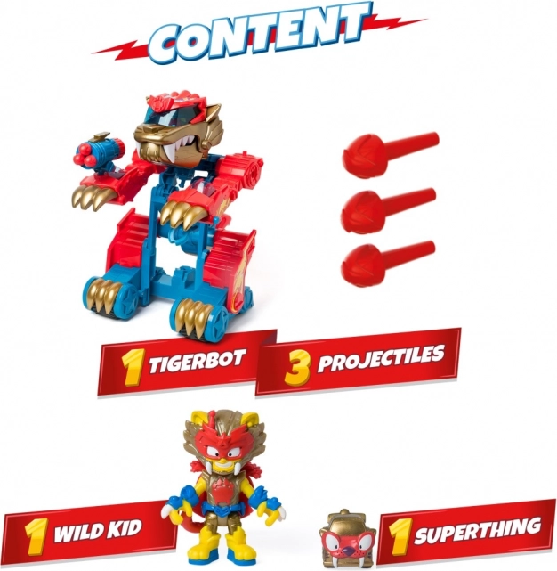 Set di gioco SuperThings Wild Tigerbot
