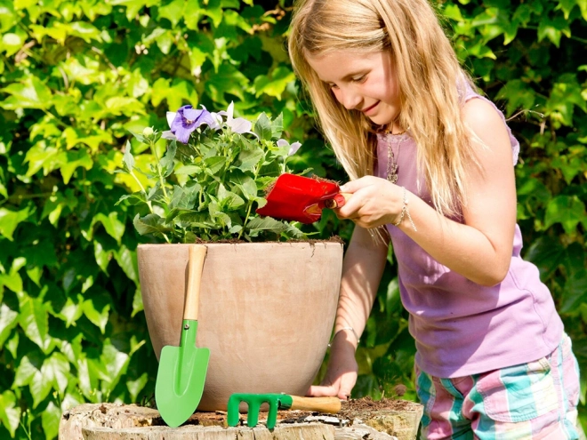 Set di Attrezzi da Giardino per Bambini 3 in 1