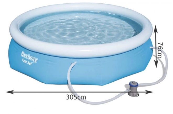 Piscina da Giardino Bestway 305 x 76 cm Set 9 in 1