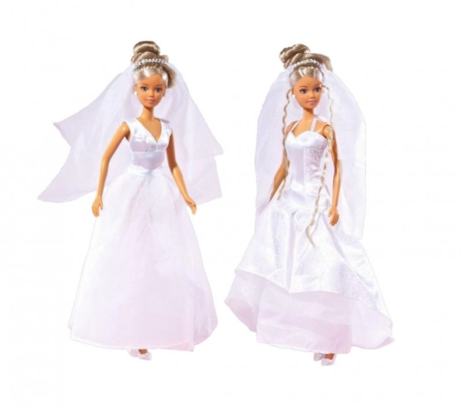 Eleganti abiti da sposa e velo