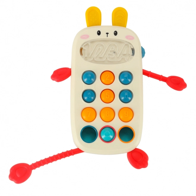 Giocattolo sensoriale mordicchiabile per neonati telefono Bibi-Inn