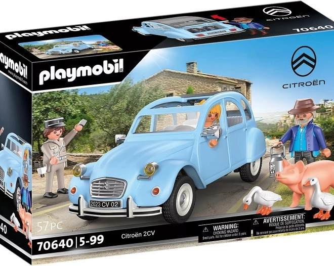 Design iconico della CITROËN 2CV in versione PLAYMOBIL
