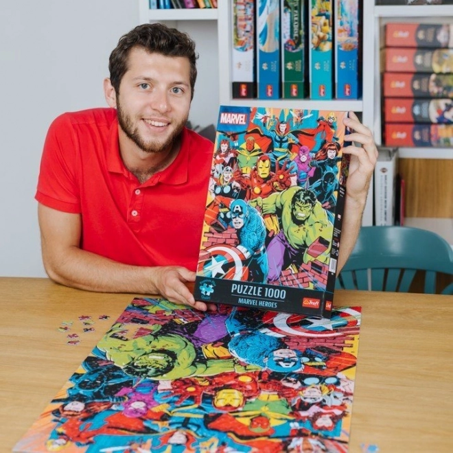 Puzzle 1000 pezzi Premium Plus Qualità Eroi Marvel