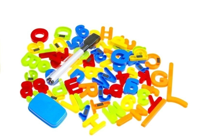 Lettere magnetiche colorate