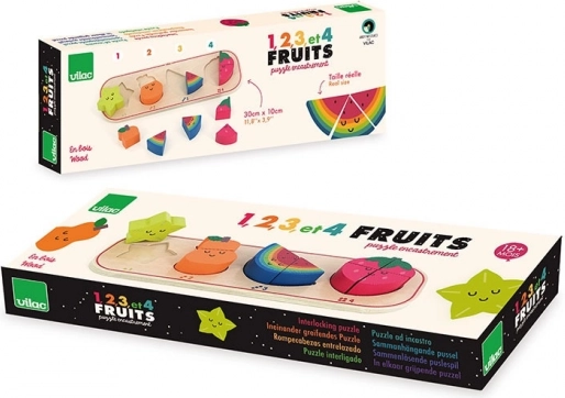Puzzle ad incastri Imparo a Contare Frutta Sarah Betz