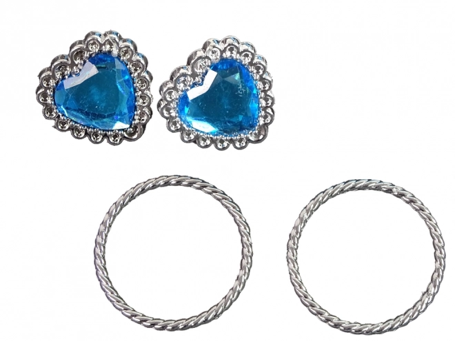 Set principessa piccola blu corona e accessori