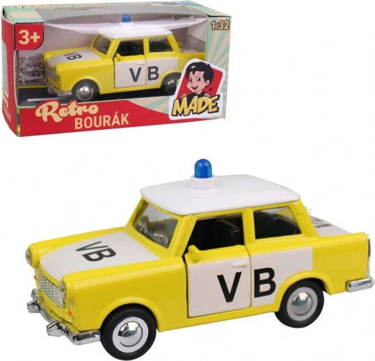 Auto Trabant Polizia Metallico 12 cm