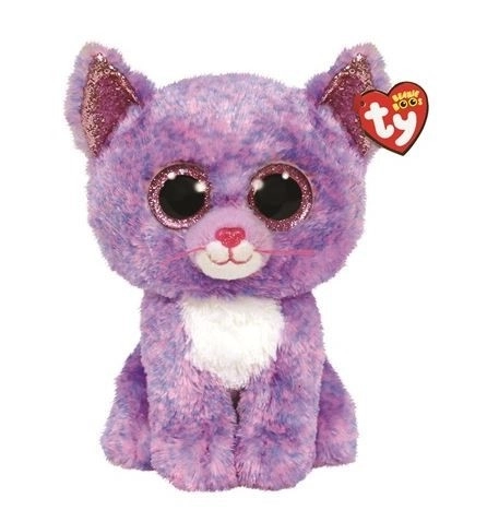 Peluche gatto lavanda Cassidy 24 cm