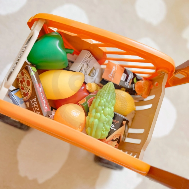 Carrello della Spesa per Bambini con Elementi Mobili e Accessori