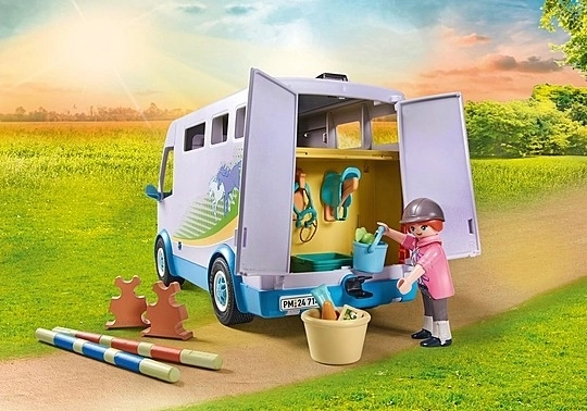 Set di figurine Cavalli 71493 Lezioni di equitazione mobili
