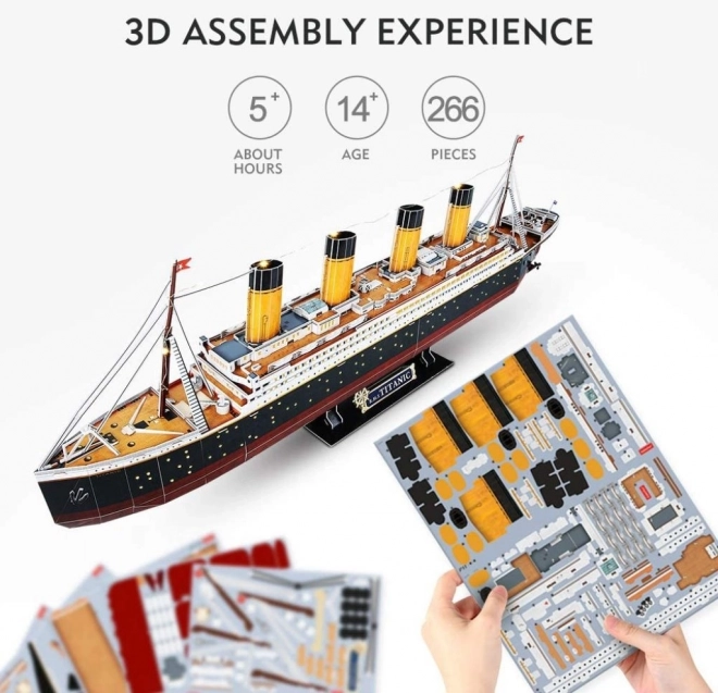 Puzzle 3D Titanic con LED