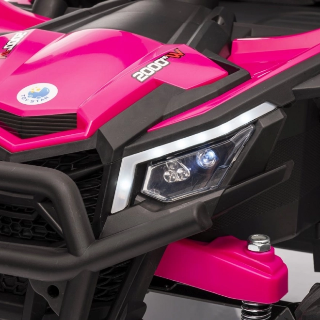 Auto elettrico per bambini Buggy Madman UTV-MX rosa
