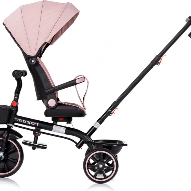 Chipolino triciclo con tettoia Max Sport 2 in 1 rosa
