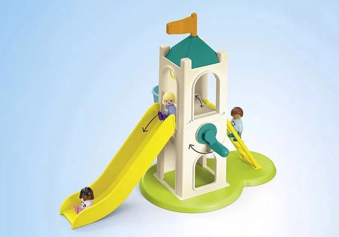 Set con figure Junior Torre delle Avventure e Chiosco di Gelati