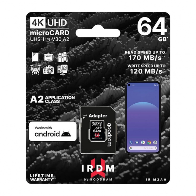 Scheda di memoria Goodram IRDM MicroSDXC 64 GB
