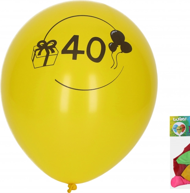 Palloncini 30 cm con numero 40 – set da 5 pz