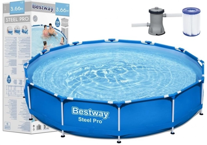 Set telaio da giardino per piscina Bestway 366 x 76 cm 56681