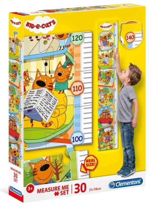 Puzzle altezza bambino Kid vs Cat 30 pezzi