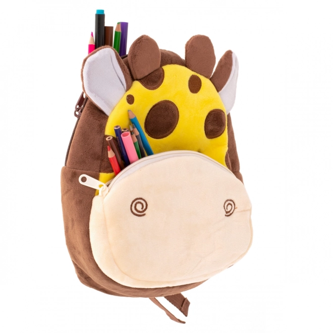 Zainetto scuola materna Giraffa in peluche