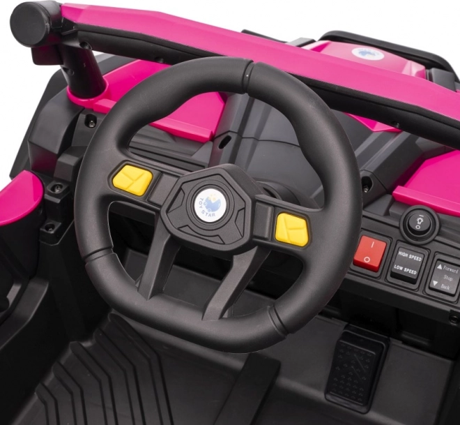 Auto elettrico per bambini Buggy Madman UTV-MX rosa