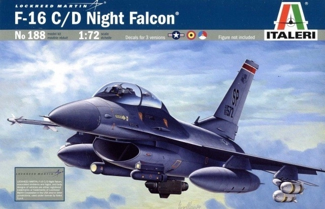 Modello in plastica F-16 C/D Night Falcon