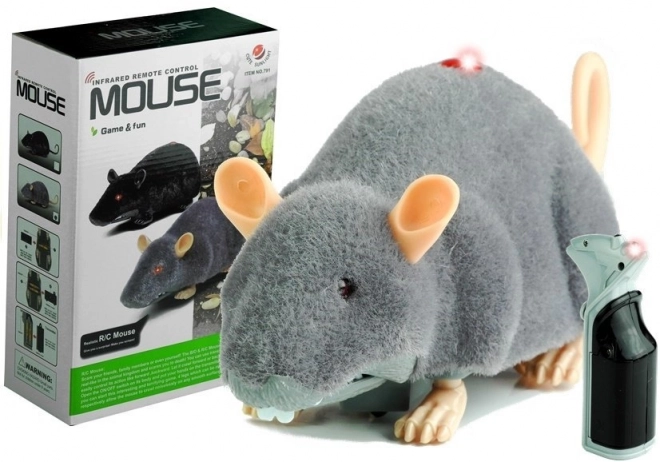 Mouse rc telecomandato su ruote grigio grande