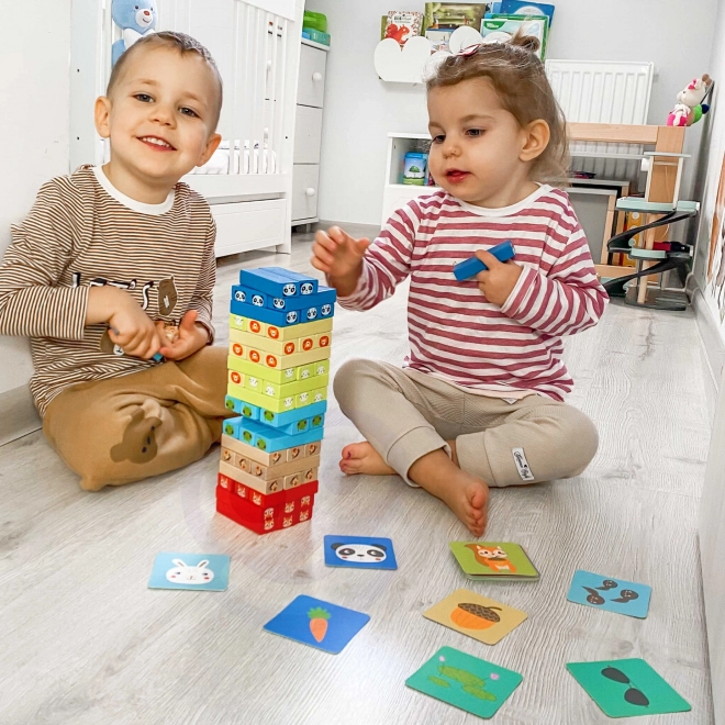 Gioco di legno Jenga Animali TOOKY TOY