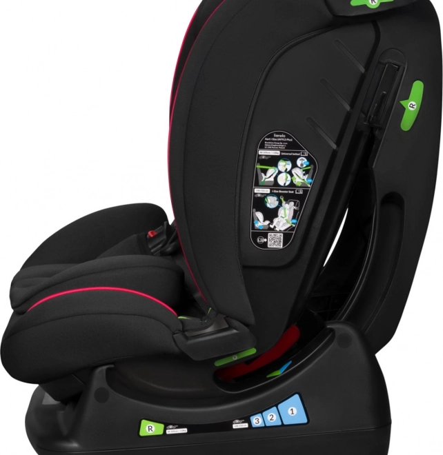 Seggiolino Auto per Bambini Lionelo Aart i-Size Nero Rosso 40-150 cm