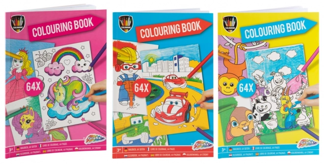 Grande libro da colorare di unicorni e principesse