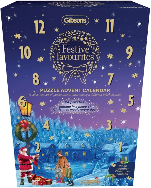 calendario dell'avvento puzzle natalizio Gibsons