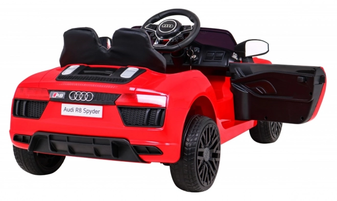 auto a batteria per bambini Audi R8 rossa con telecomando