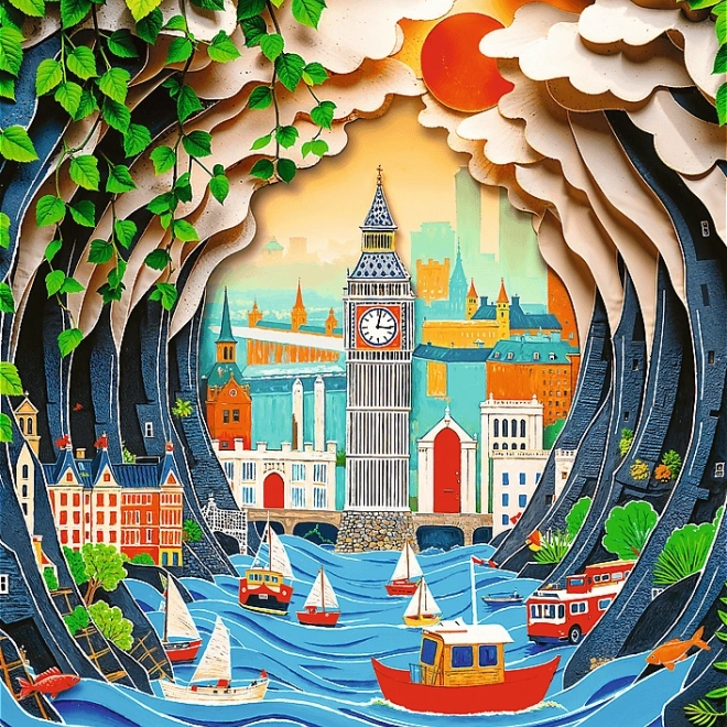 Puzzle Trefl Paper Art: Londra 1000 pezzi
