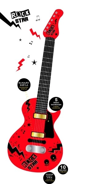 Chitarra Elettrica Rock Star per Bambini