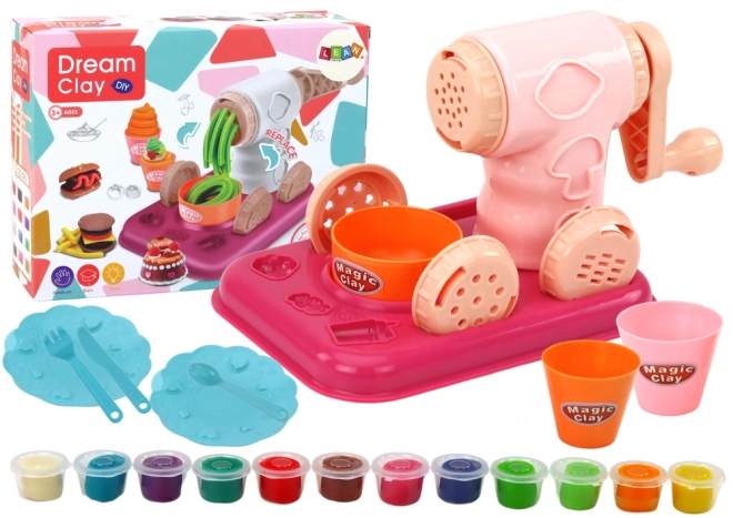 Set pasta modellabile con macchinetta e accessori 36 pezzi