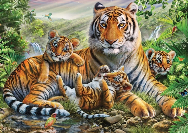 Puzzle Tigre e Cuccioli 1000 Pezzi