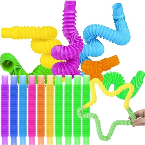 Rurki Sensoriali Colorati per Bambini - Set di 10