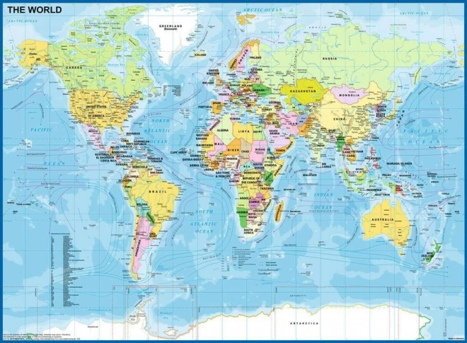 Puzzle Mappa del mondo XXL da 200 pezzi