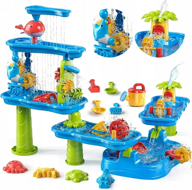 Parco giochi interattivo con acqua e sabbia Woopie