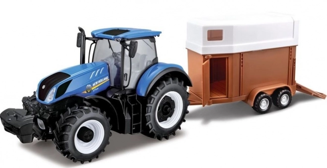 Trattore New Holland con Rimorchio per Cavalli