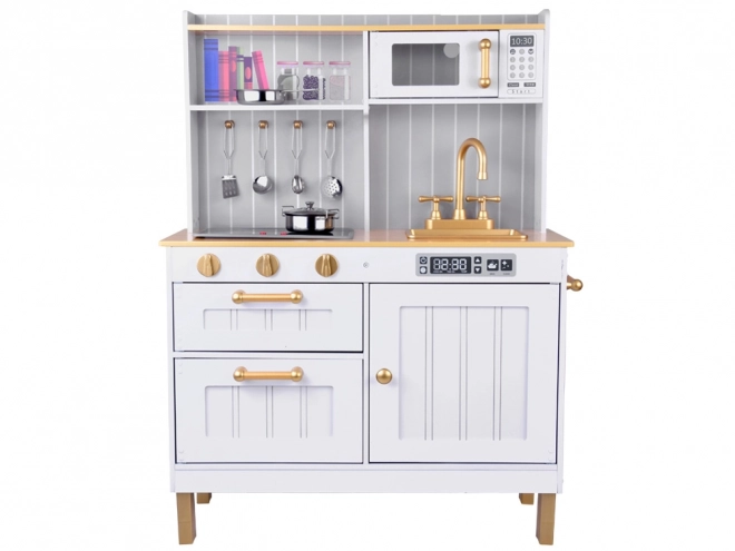 Cucina in Legno Bianca con Accessori per Bambini