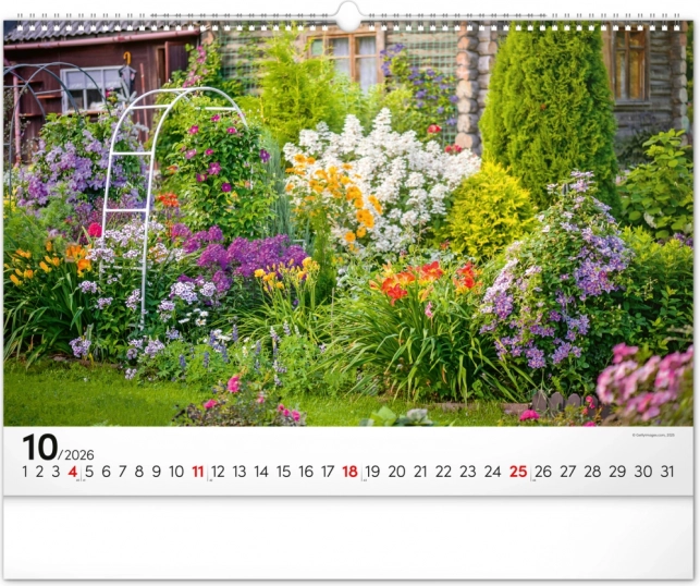 Calendario da parete Giardini 2026