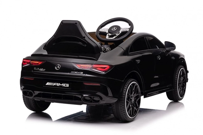 Auto elettrico per bambini Mercedes CLA 45s AMG nero 4x4