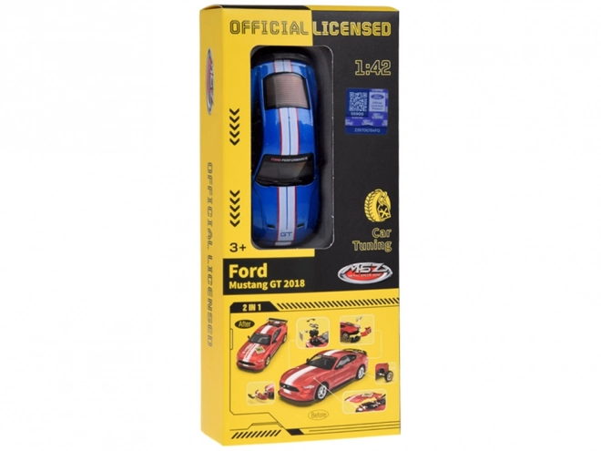 Set auto tuning metallico licenza Ford Mustang GT scala 1:42