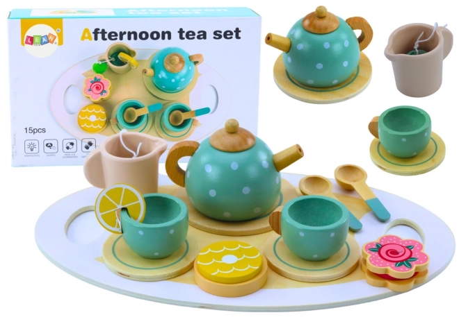 Set da tè in legno per bambini
