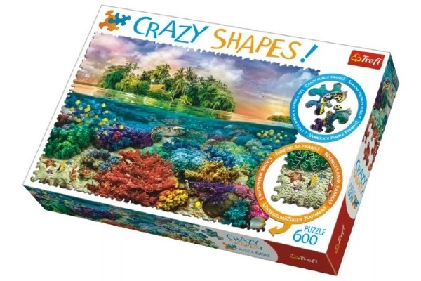 Puzzle Crazy Shapes Isola Tropicale 600 pezzi