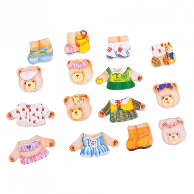 Puzzle Vestire Famiglia di Orsi Bigjigs Toys