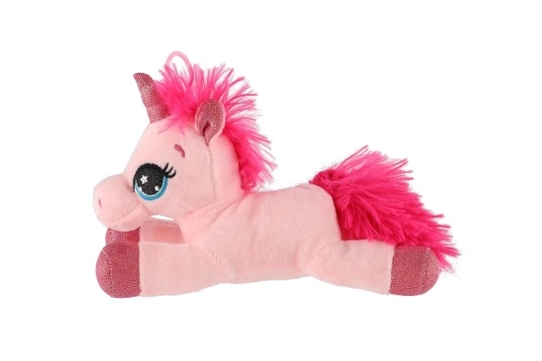 Unicorno Peluche Disteso 18cm