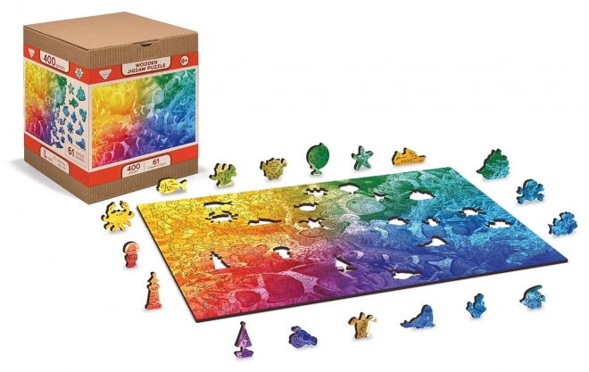 Puzzle in legno Tropical Fish WOODEN CITY 2 in 1